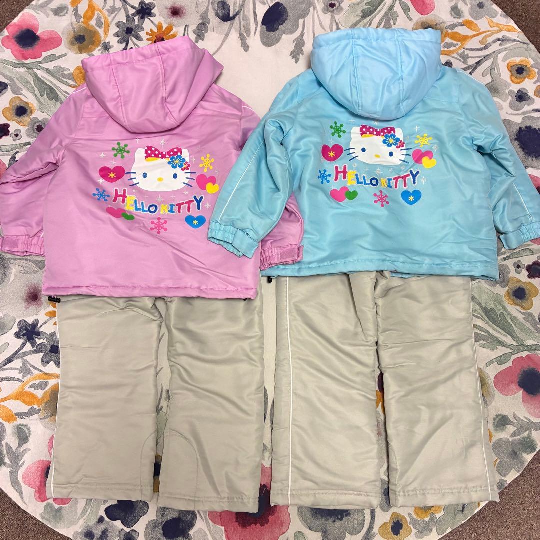 サンリオ　キティ　キッズ　子供　スキーウェア　110 120 女の子　姉妹コーデ