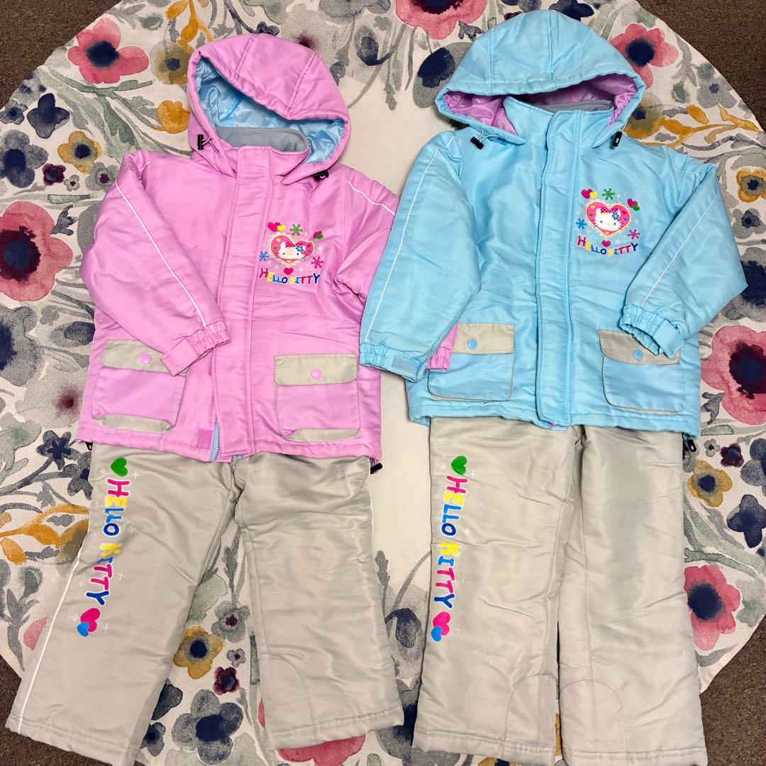 サンリオ　キティ　キッズ　子供　スキーウェア　110 120 女の子　姉妹コーデ