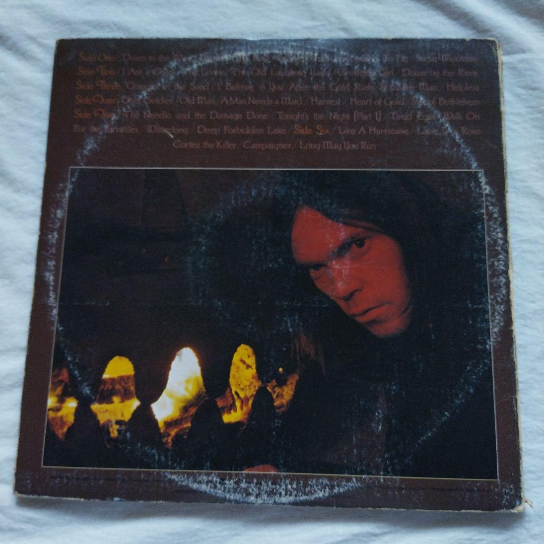 レコード　US盤　LP　三枚組　ニールヤング　DECADE　送料込　ディケイド