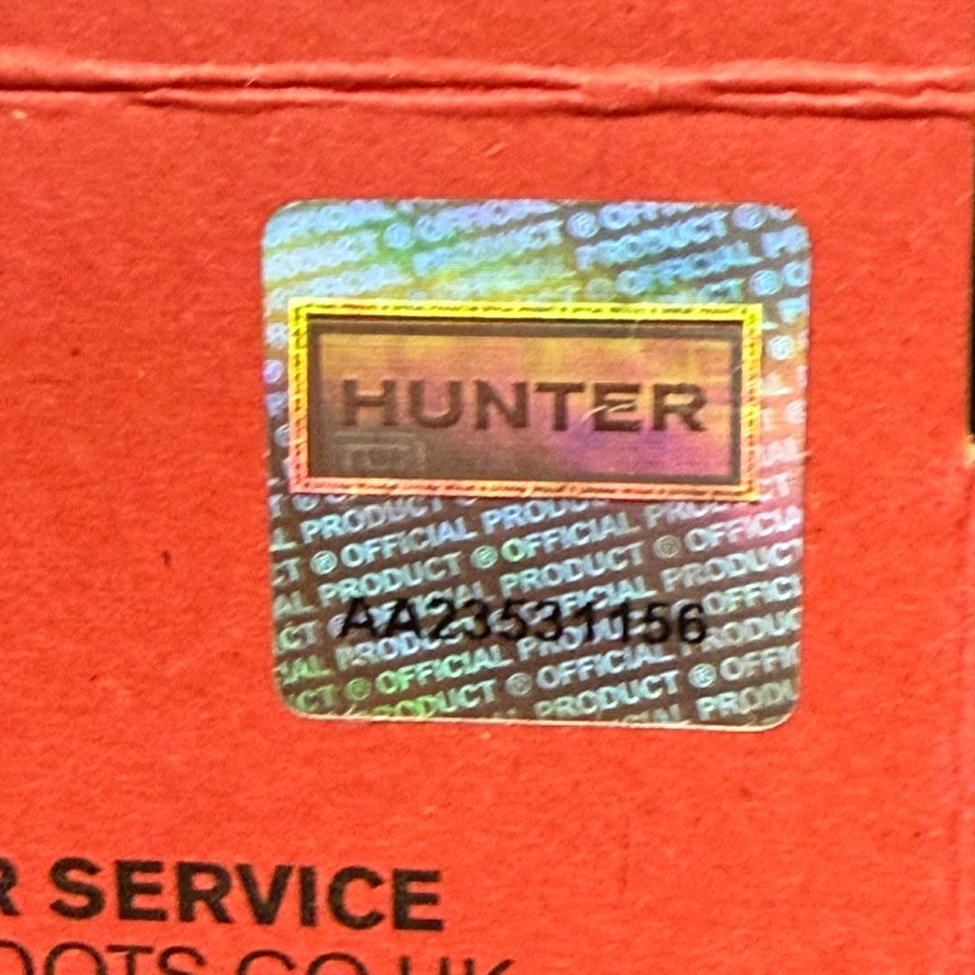 ★未使用　HUNTER　ショートレインブーツ　WFS1000RMA　US7