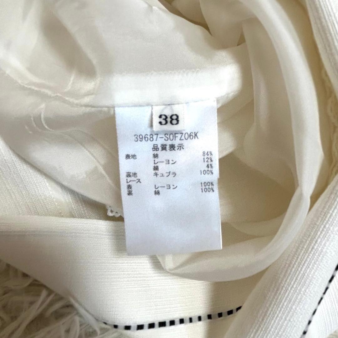 極美品✨フォクシー 定価12.9万 シルクコットン タックフレアワンピース