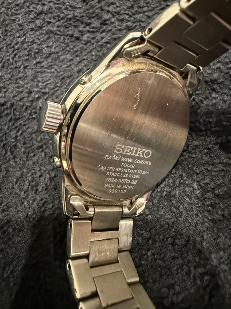【電波ソーラー】SEIKO セイコー 7B24-0BR0 ネイビー