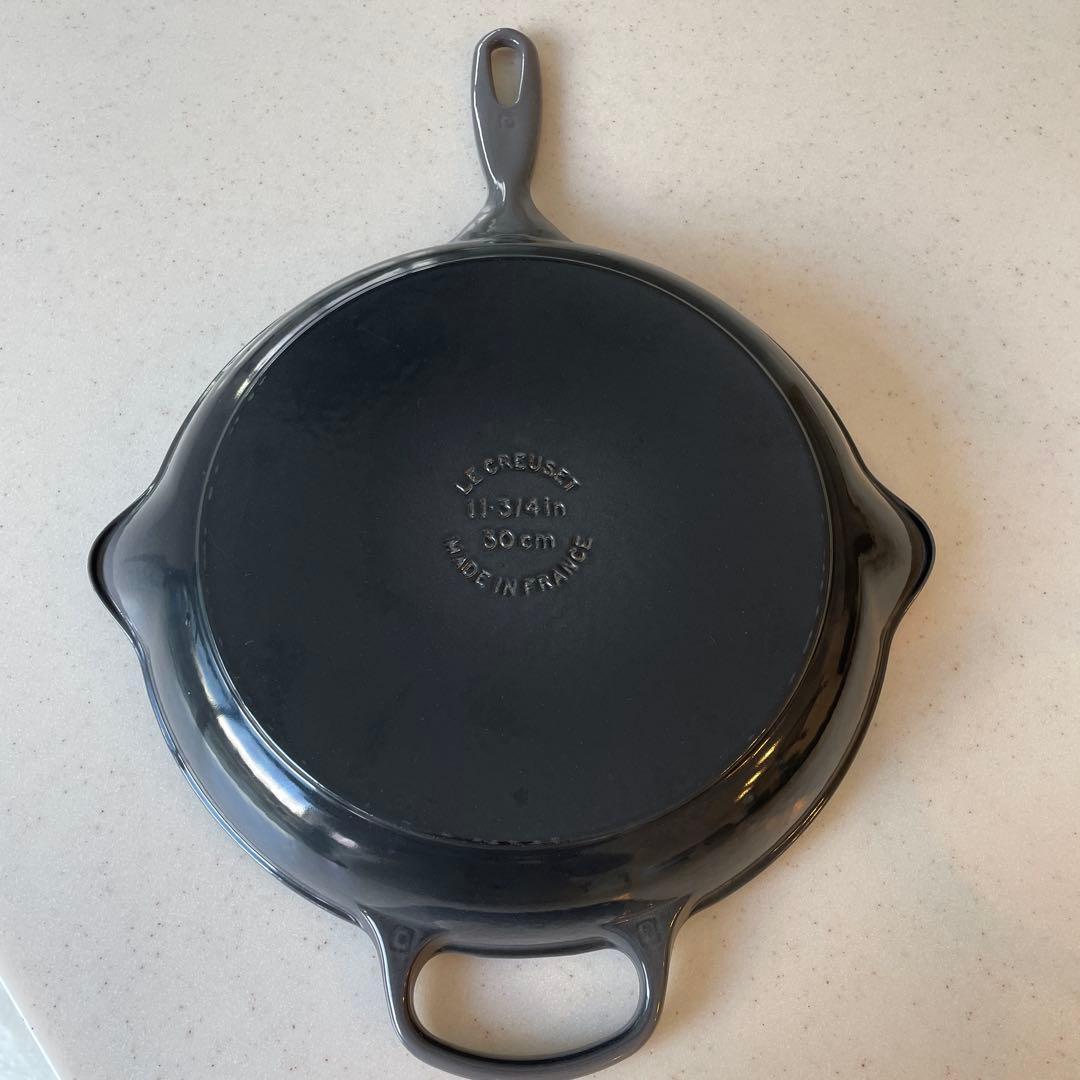 ル・クルーゼ スキレット 30cm (オイスターグレー) フライパン