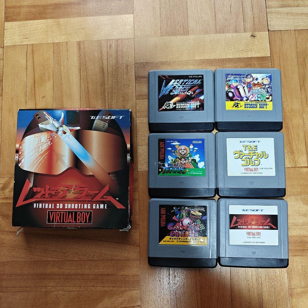 NINTENDO Virtual Boy ソフト6本付き