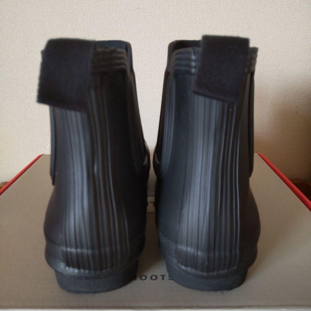 HUNTER ブラック ショートブーツ size25