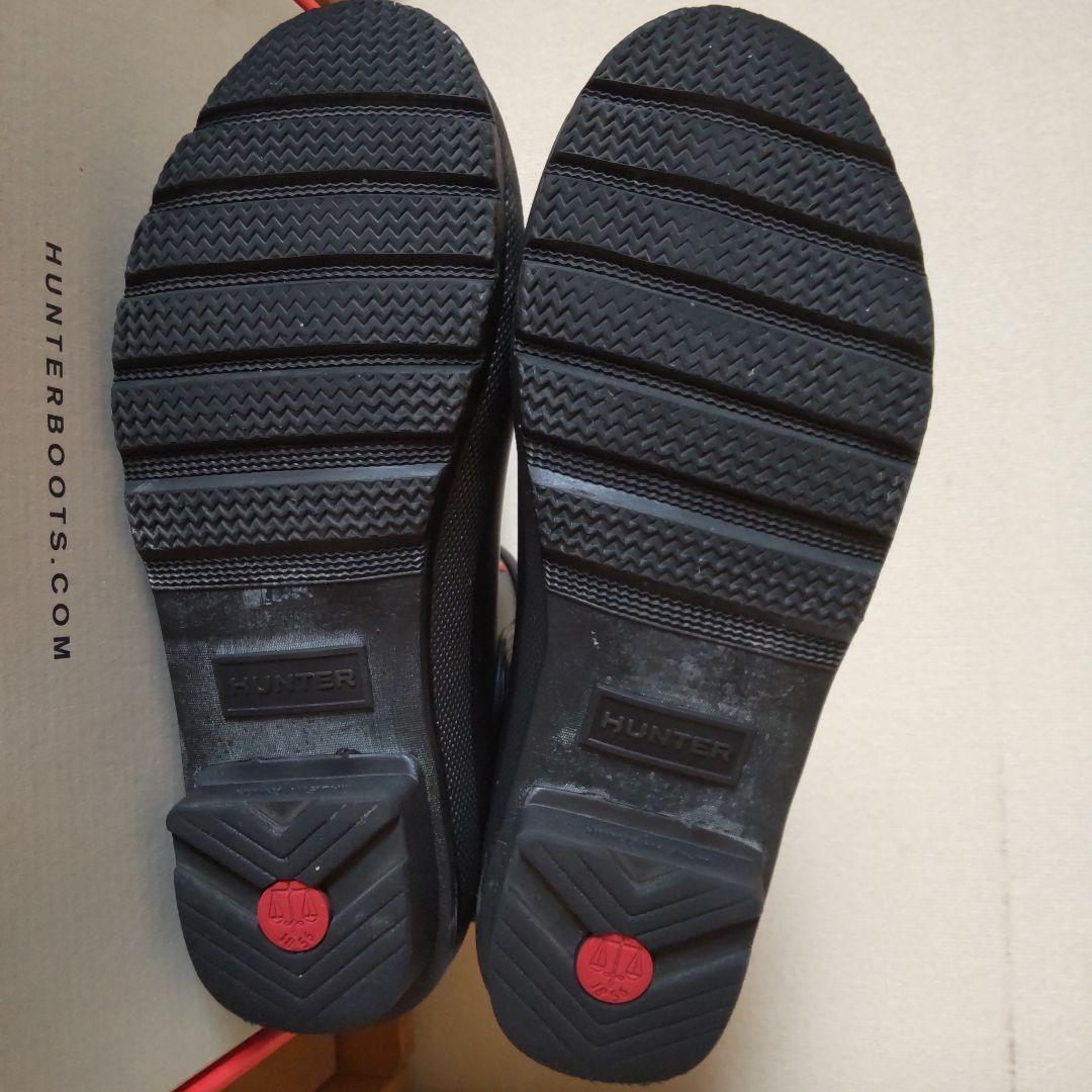 HUNTER ブラック ショートブーツ size25