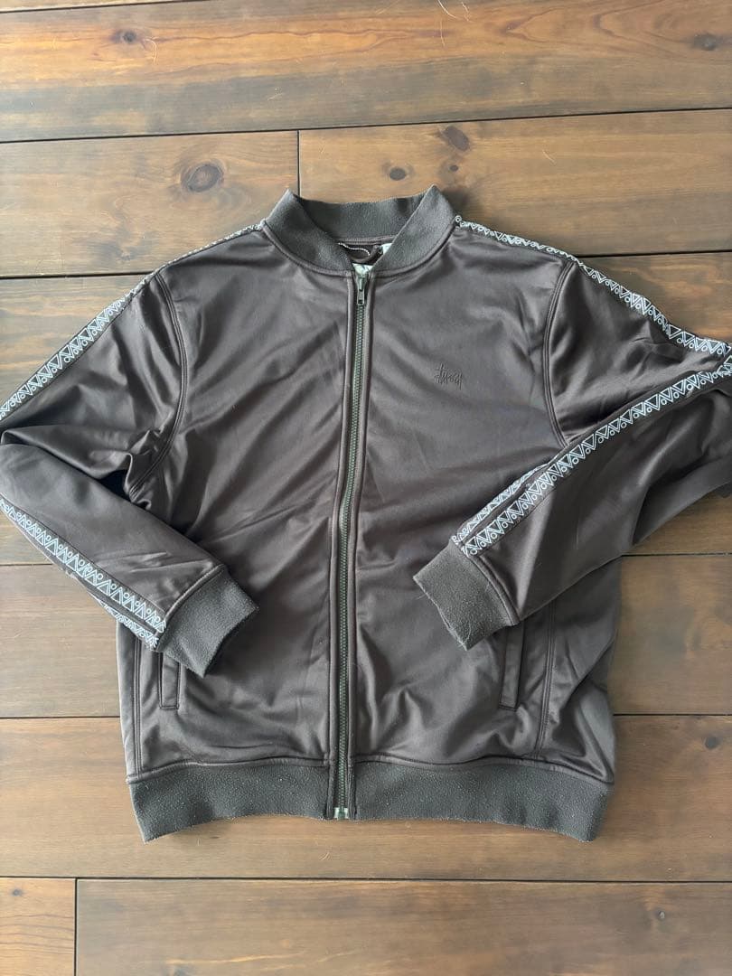 ［希少・美品］即購入可　Old Stussy トラックジャケット Lサイズ 茶色
