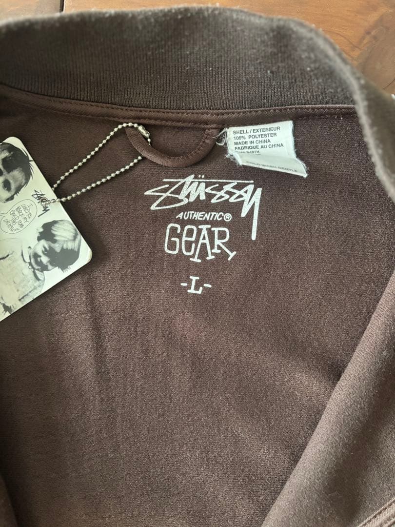［希少・美品］即購入可　Old Stussy トラックジャケット Lサイズ 茶色