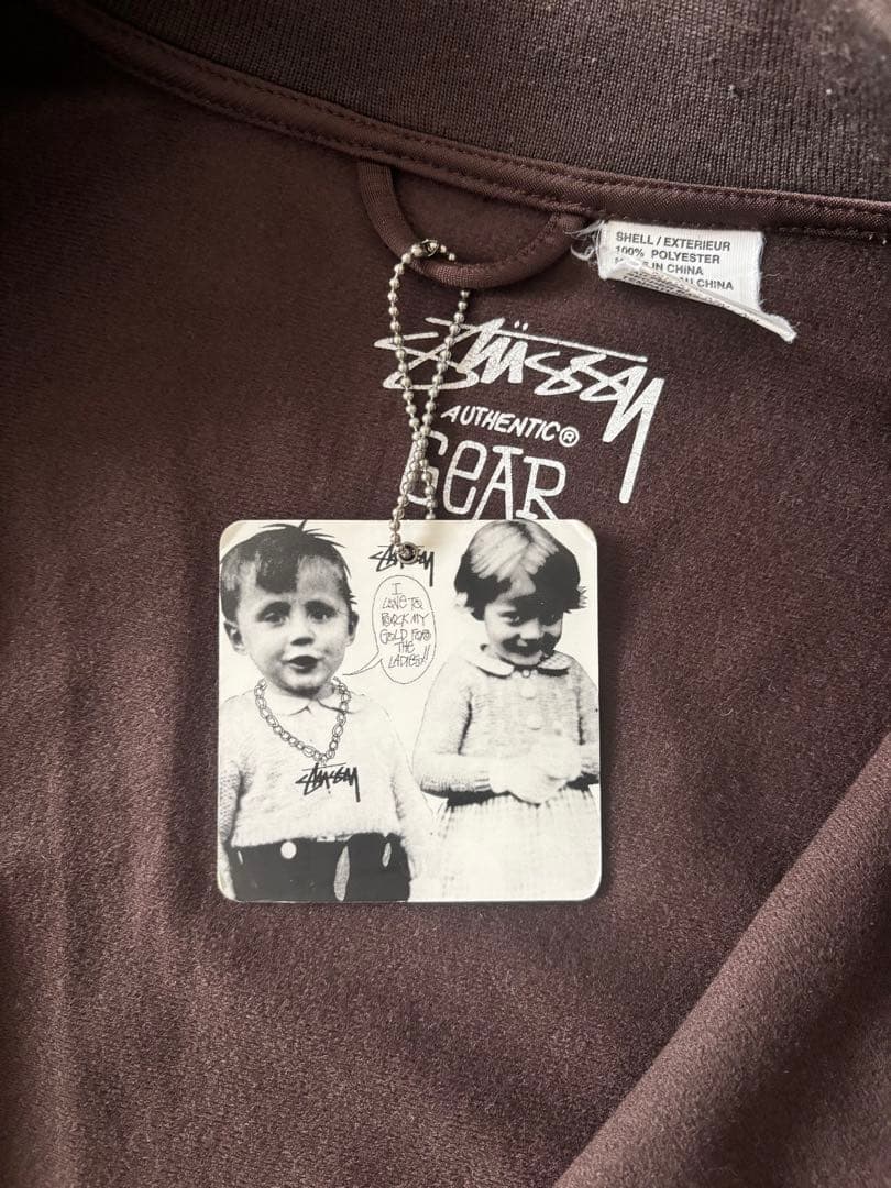 ［希少・美品］即購入可　Old Stussy トラックジャケット Lサイズ 茶色
