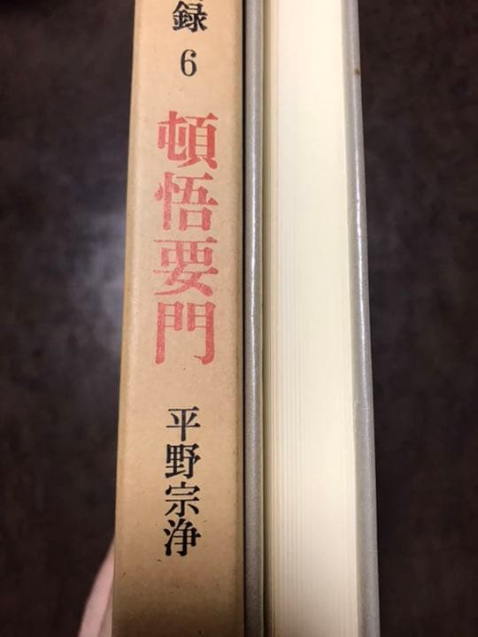 禅の語録 6 頓悟要門　平野宗浄　付録完備　未読極美