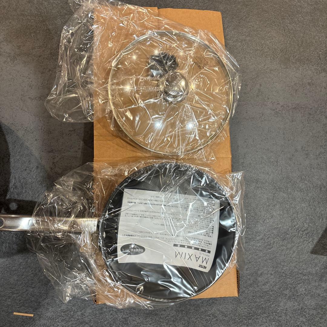 マイヤー　蓋付き　ディープパン　24cm 新品