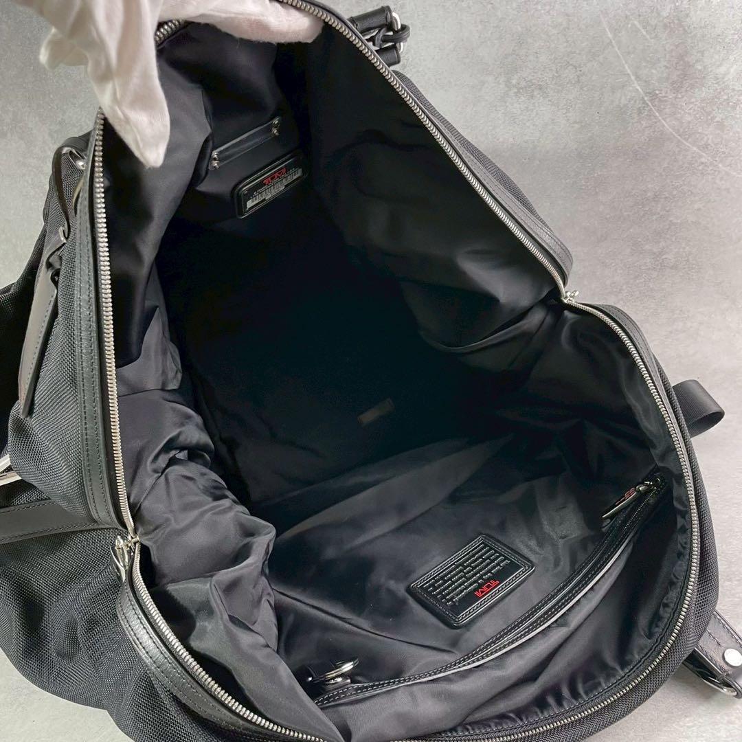 結由✨ TUMI コラボ ボストンバッグ 黒 2way 大容量 鍵付き