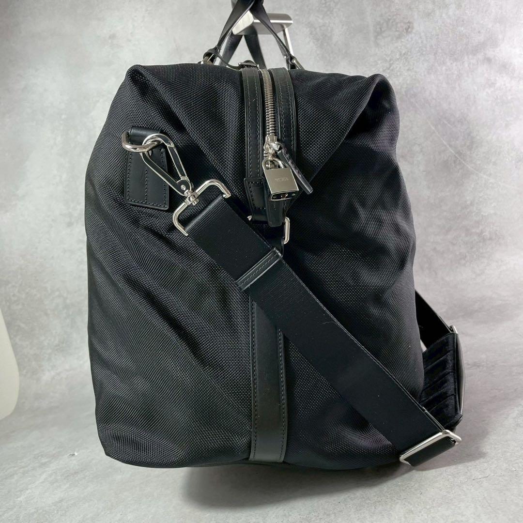 結由✨ TUMI コラボ ボストンバッグ 黒 2way 大容量 鍵付き
