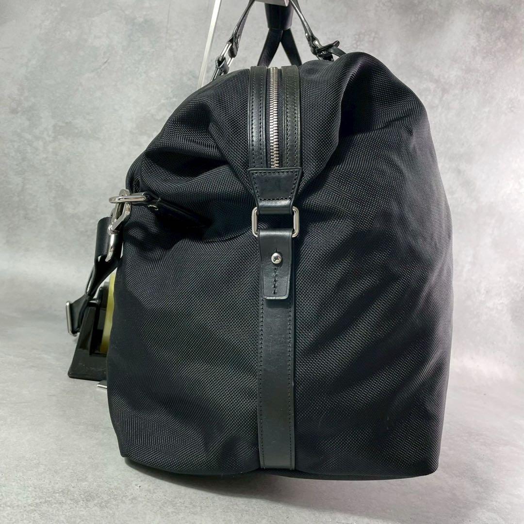 結由✨ TUMI コラボ ボストンバッグ 黒 2way 大容量 鍵付き