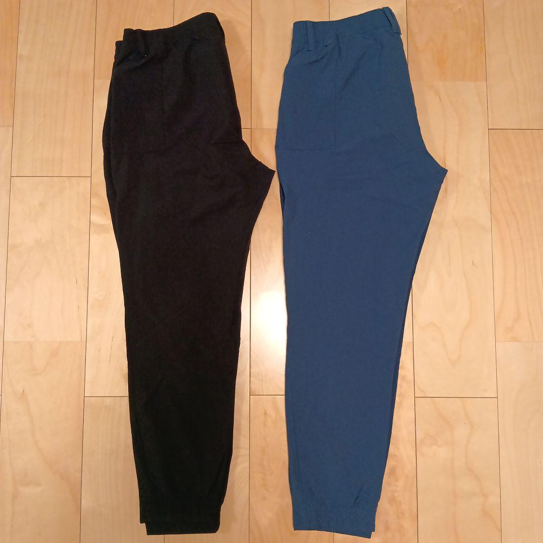 【美品】adidas ゴルフ ジョガーパンツ ブラック&ネイビーセット