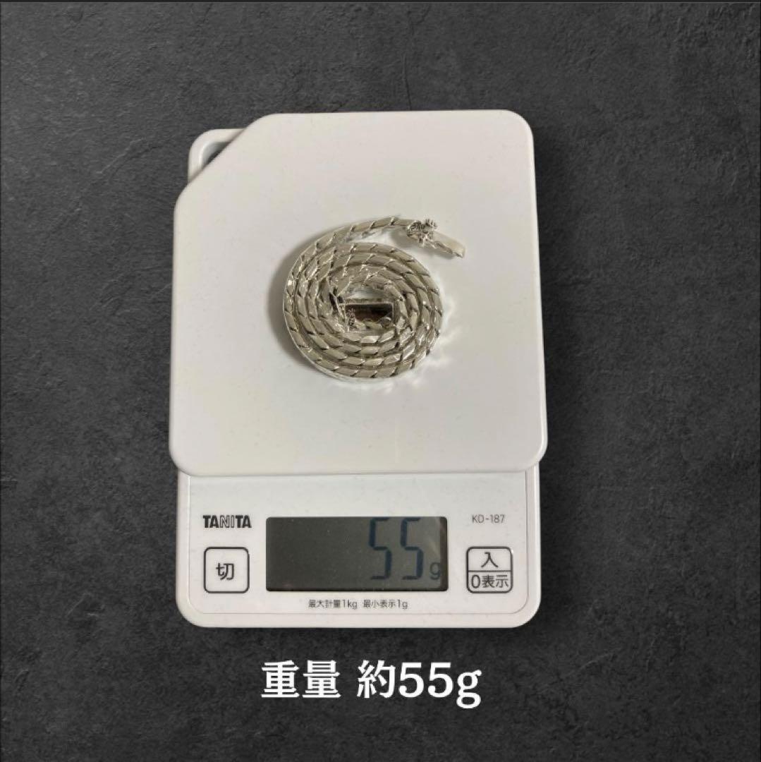 S925刻印 喜平チェーン ネックレス 50cm 7mm 付属カード付き