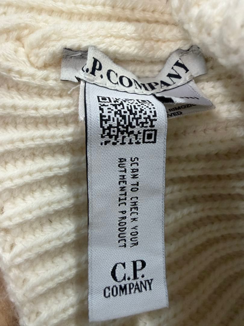 C.P. Company ゴーグル ニットキャップ 白 ホワイト CPカンパニー