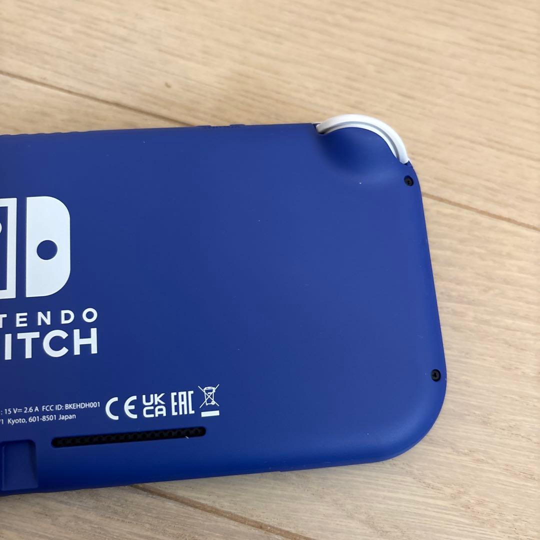 【24年7月購入】Switch Lite ブルー 極美品 ケース・フィルム付