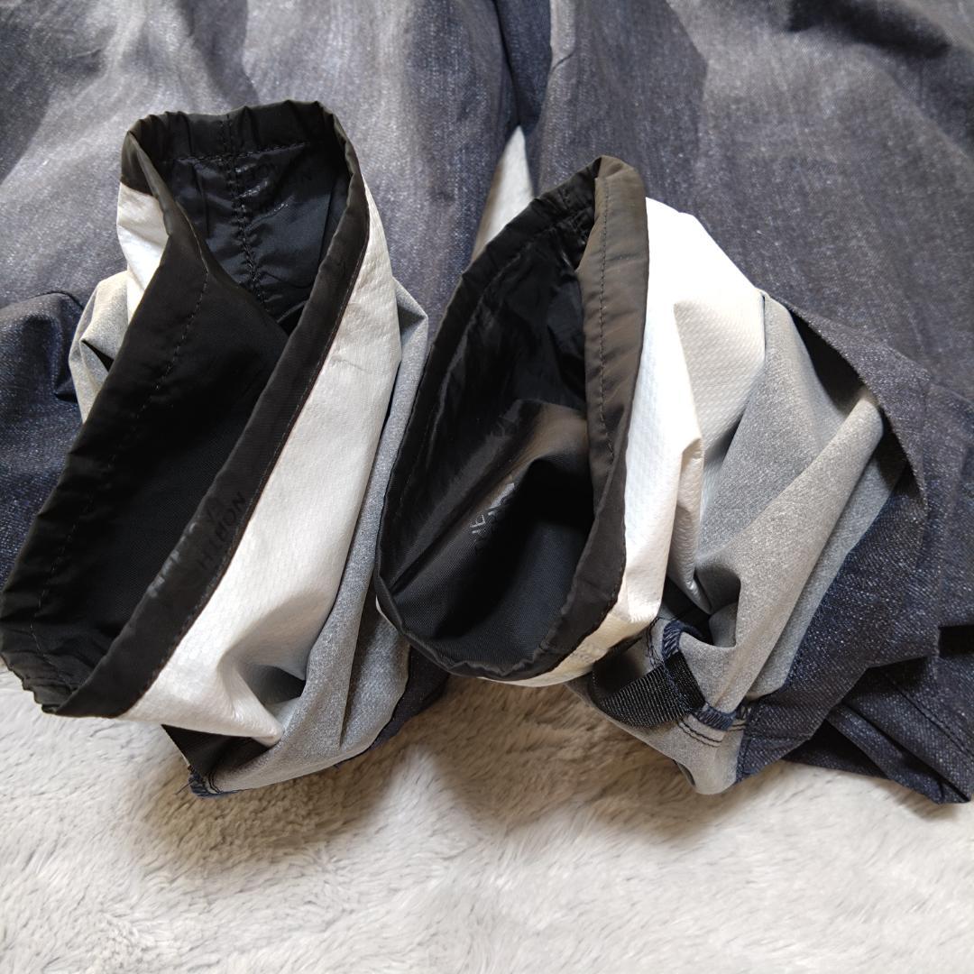 ザノースフェイス オーバーパンツ GORE-TEX デニム調 ベルト付　Ｍサイズ