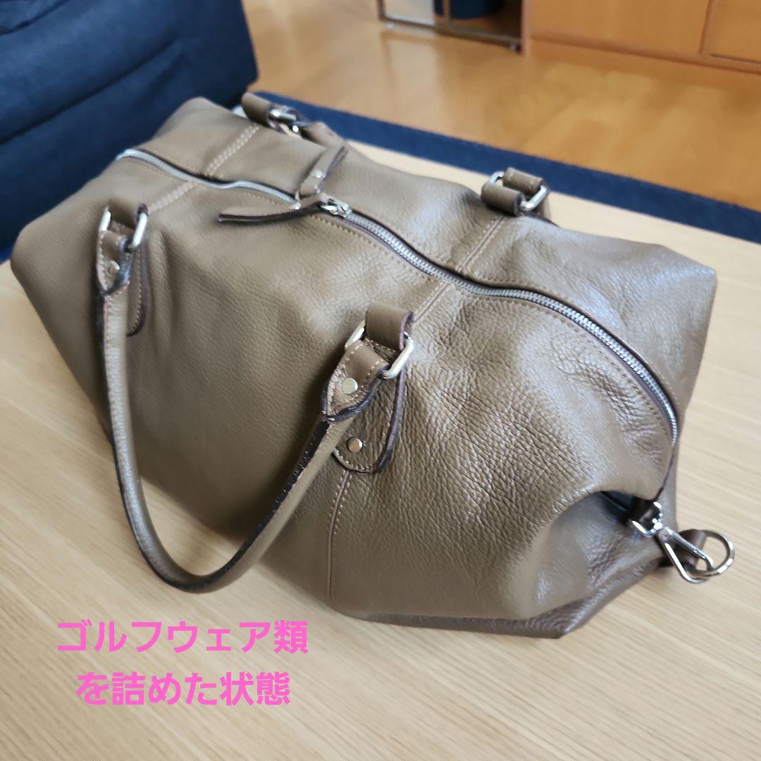 デュカルス DOUCALS フルレザー ボストンバッグ ブラウン【ゴルフ、旅行】