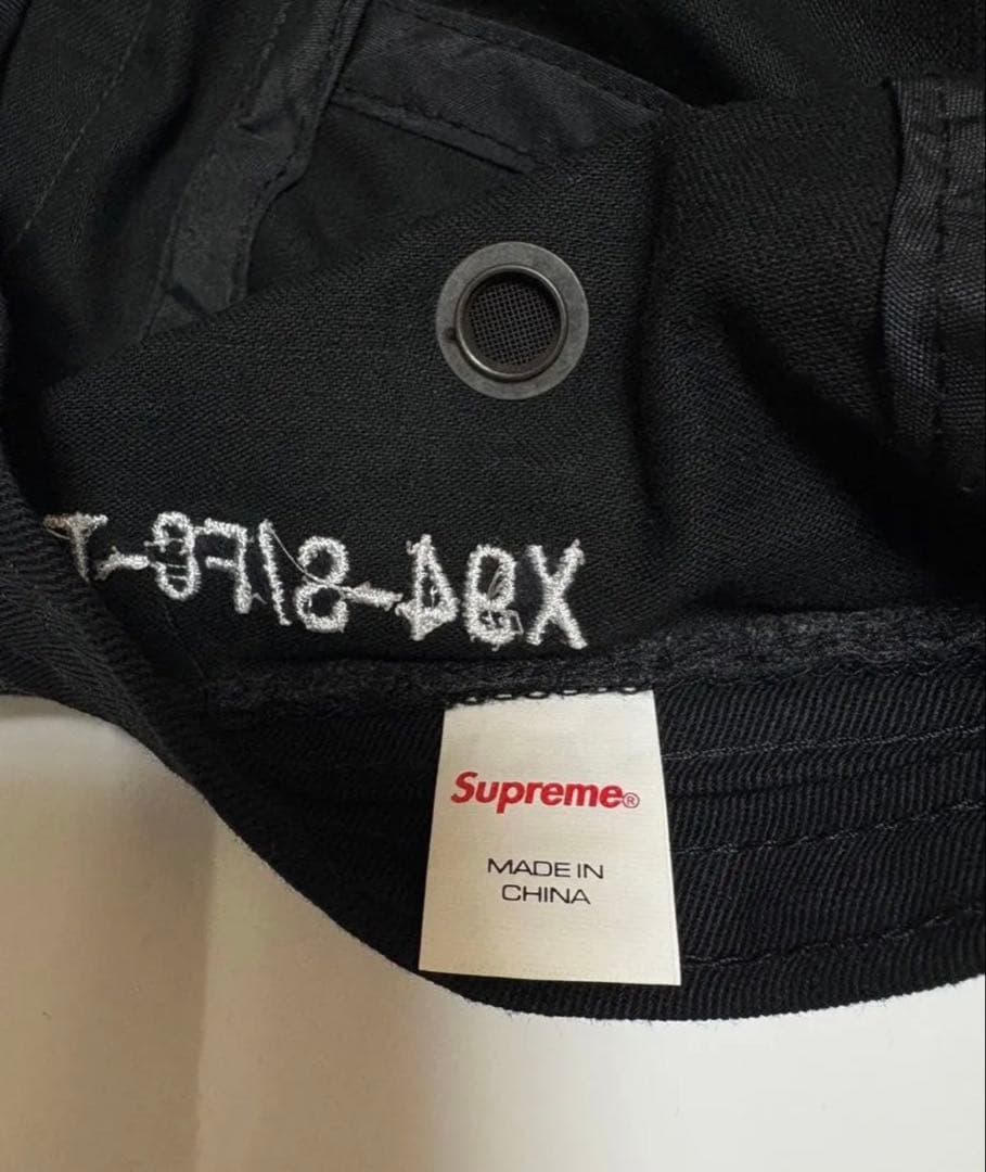 Supreme Camp Cap ボックスロゴ ブラック キャンプ　キャップ
