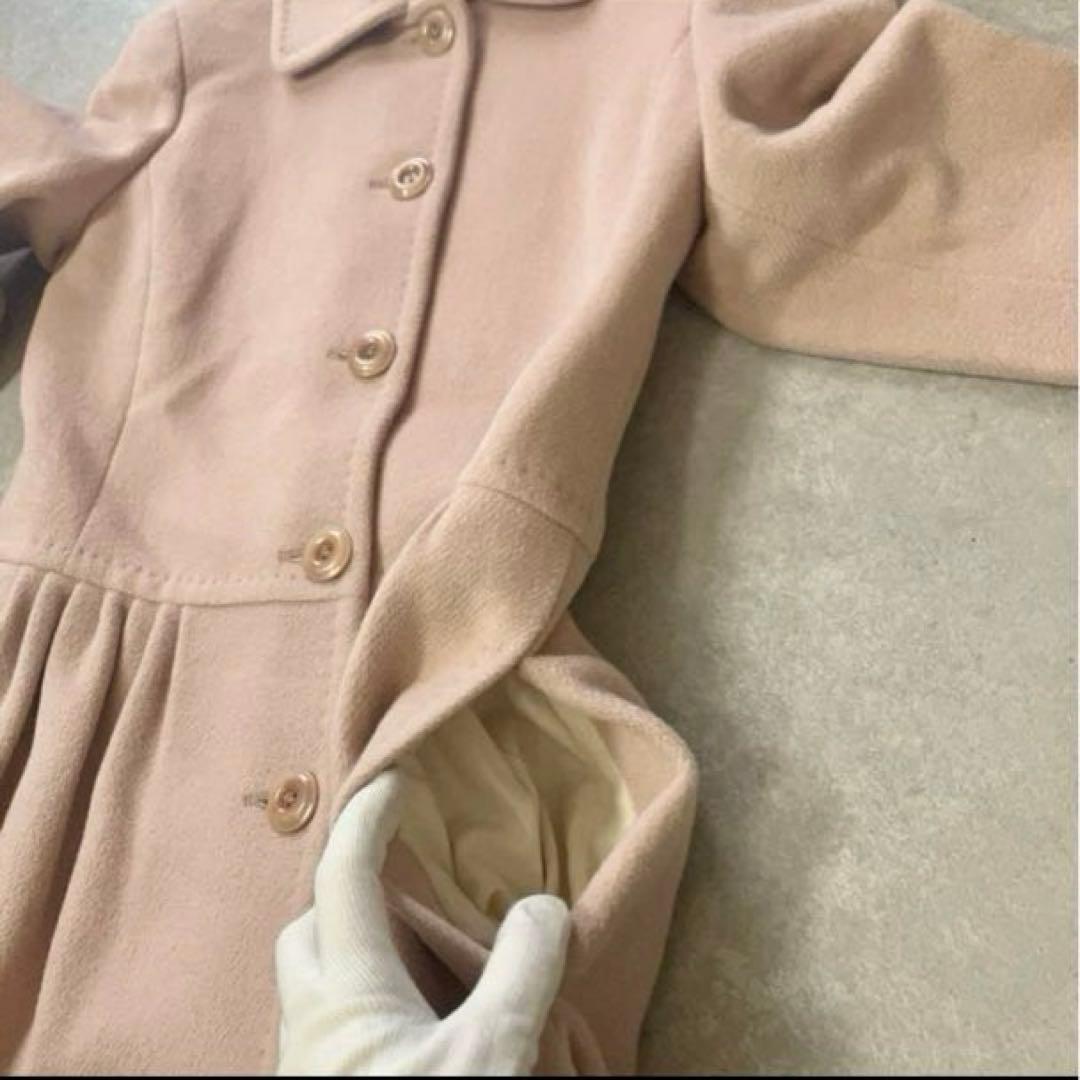 MaxMara、アンゴラ50%シルク30%、コート、ピンク、36