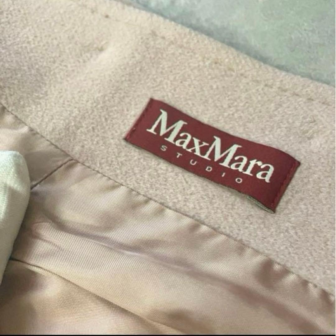 MaxMara、アンゴラ50%シルク30%、コート、ピンク、36