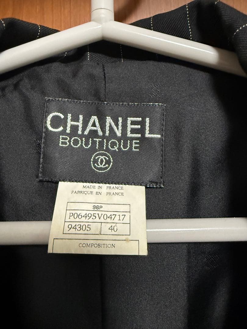 【希少】CHANELBOUTIQU シャネル96ヴィンテージ ウールジャケット