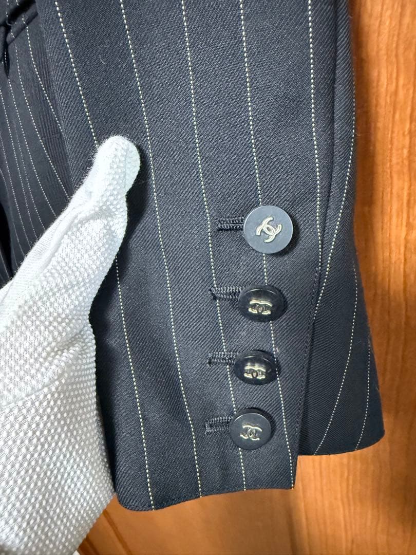 【希少】CHANELBOUTIQU シャネル96ヴィンテージ ウールジャケット