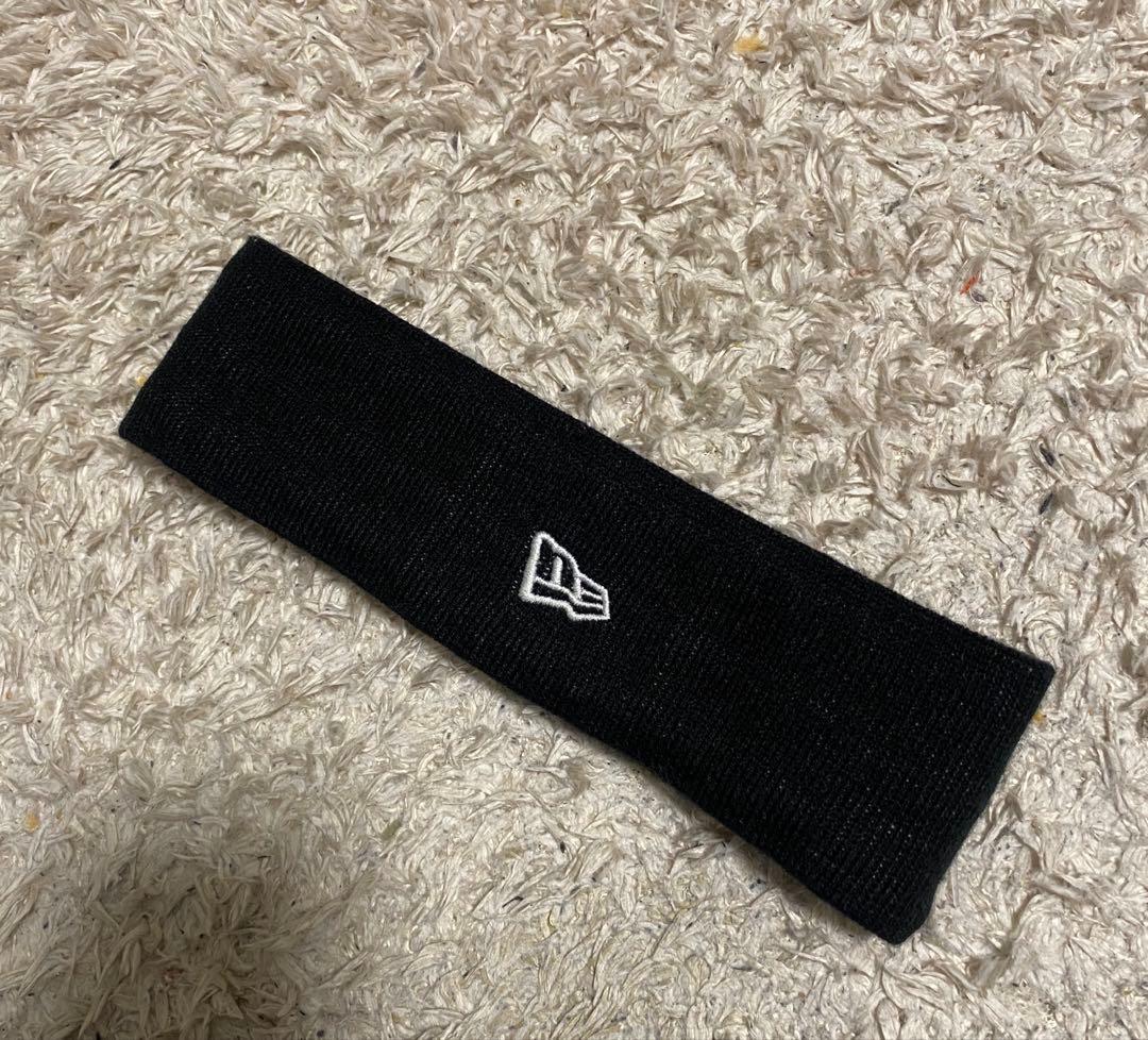 Supreme New Era Big Logo ヘアバンド ブラック　シュプ