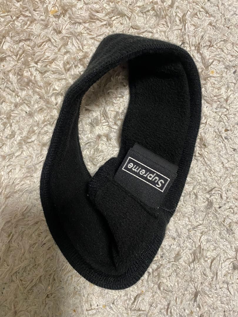 Supreme New Era Big Logo ヘアバンド ブラック　シュプ