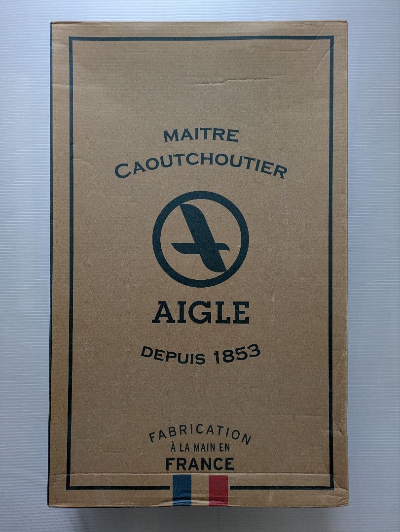 AIGLE シャンタベル　レインブーツ マリン　ネイビー×レッド　サイズ39