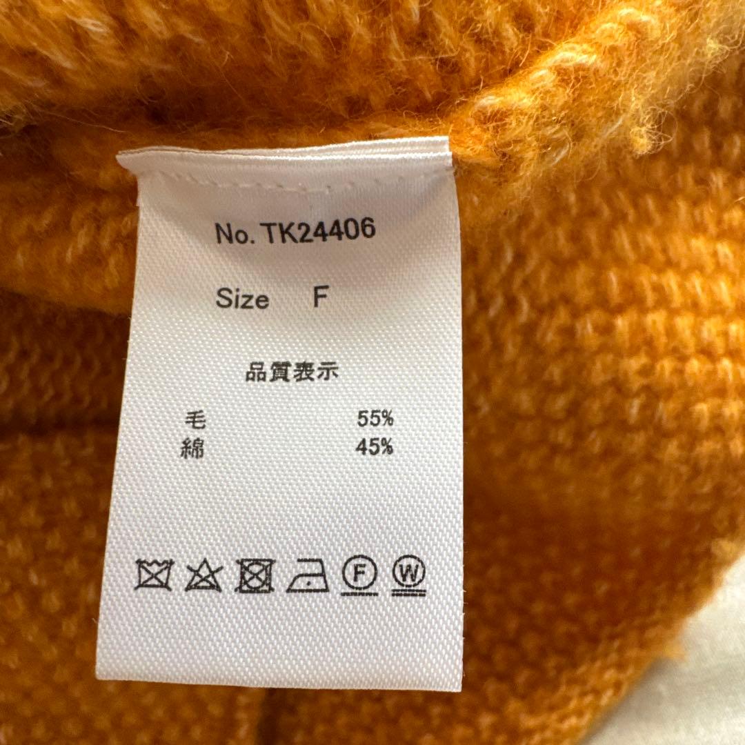 tumugu: マスタード ニットカーディガン