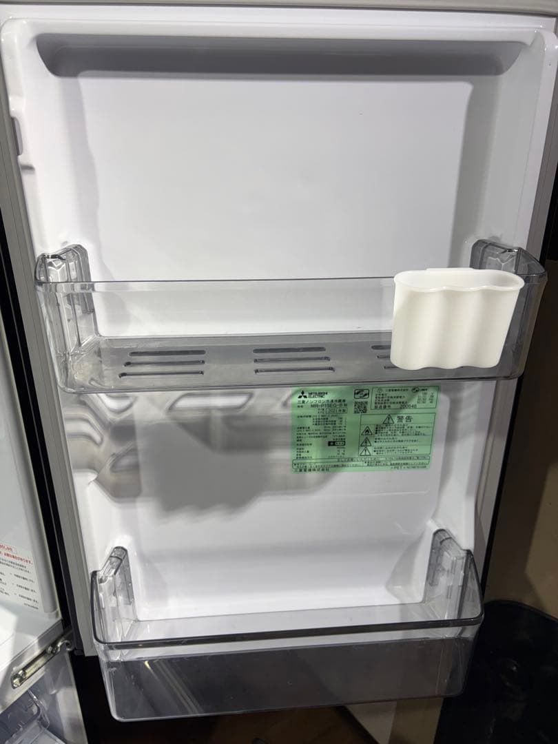 新生活応援！　三菱　2ドア冷蔵庫　146ℓ　ブラック　MR-P15EG-B