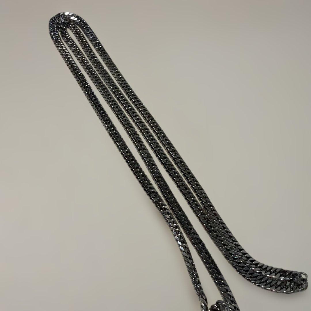鑑定書付　pt850 プラチナ 喜平 ネックレス 6面W 30.7g 60cm