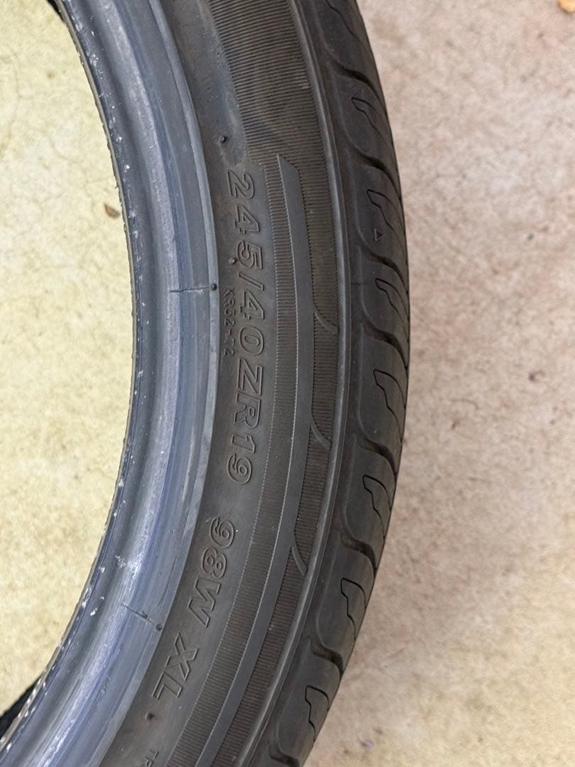 最終値下げ KENDA 245/40ZR19 4本バリ溝 ※手渡しのみ(神奈川)