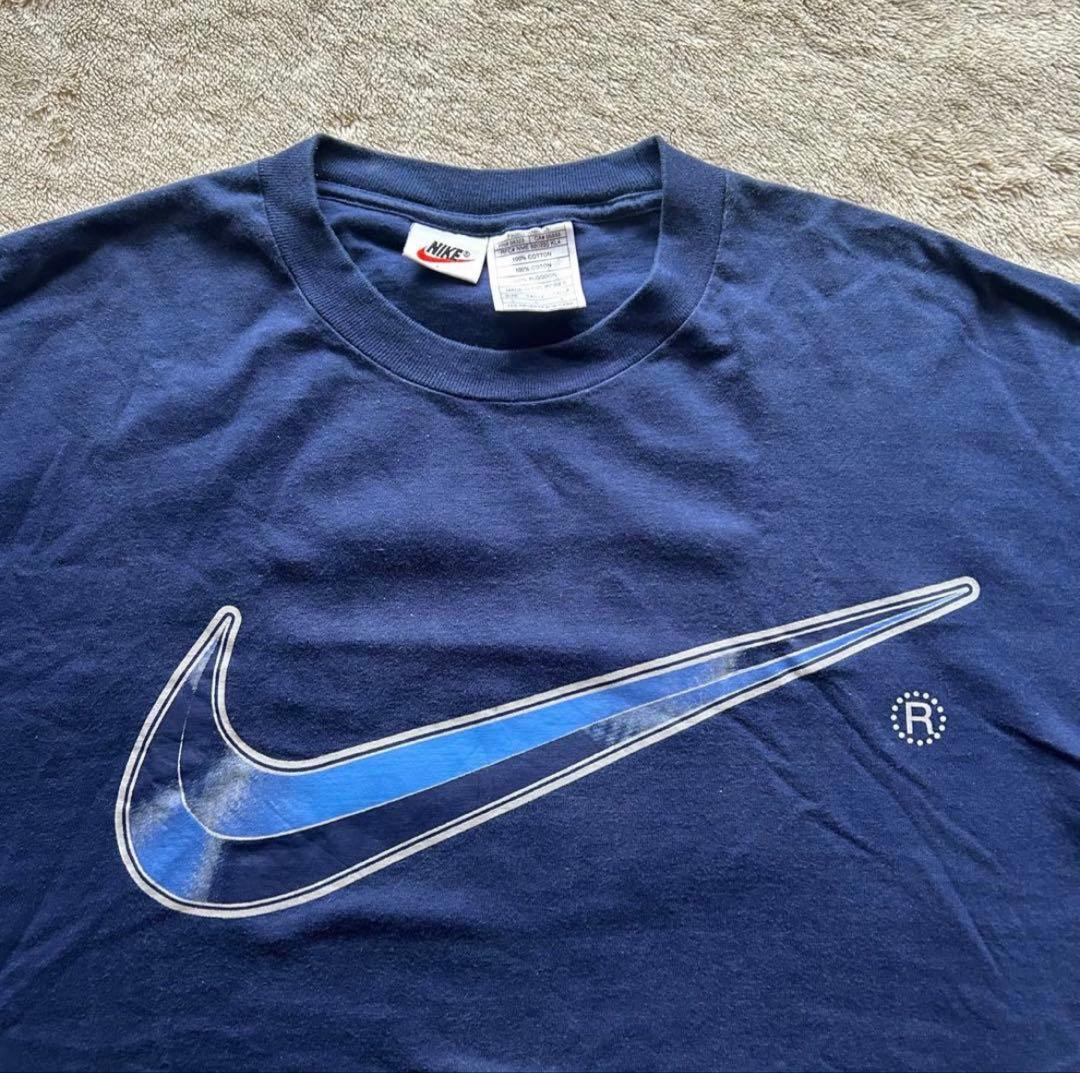 【名作】90s OLD NIKE Big Swoosh Logo T-shirt