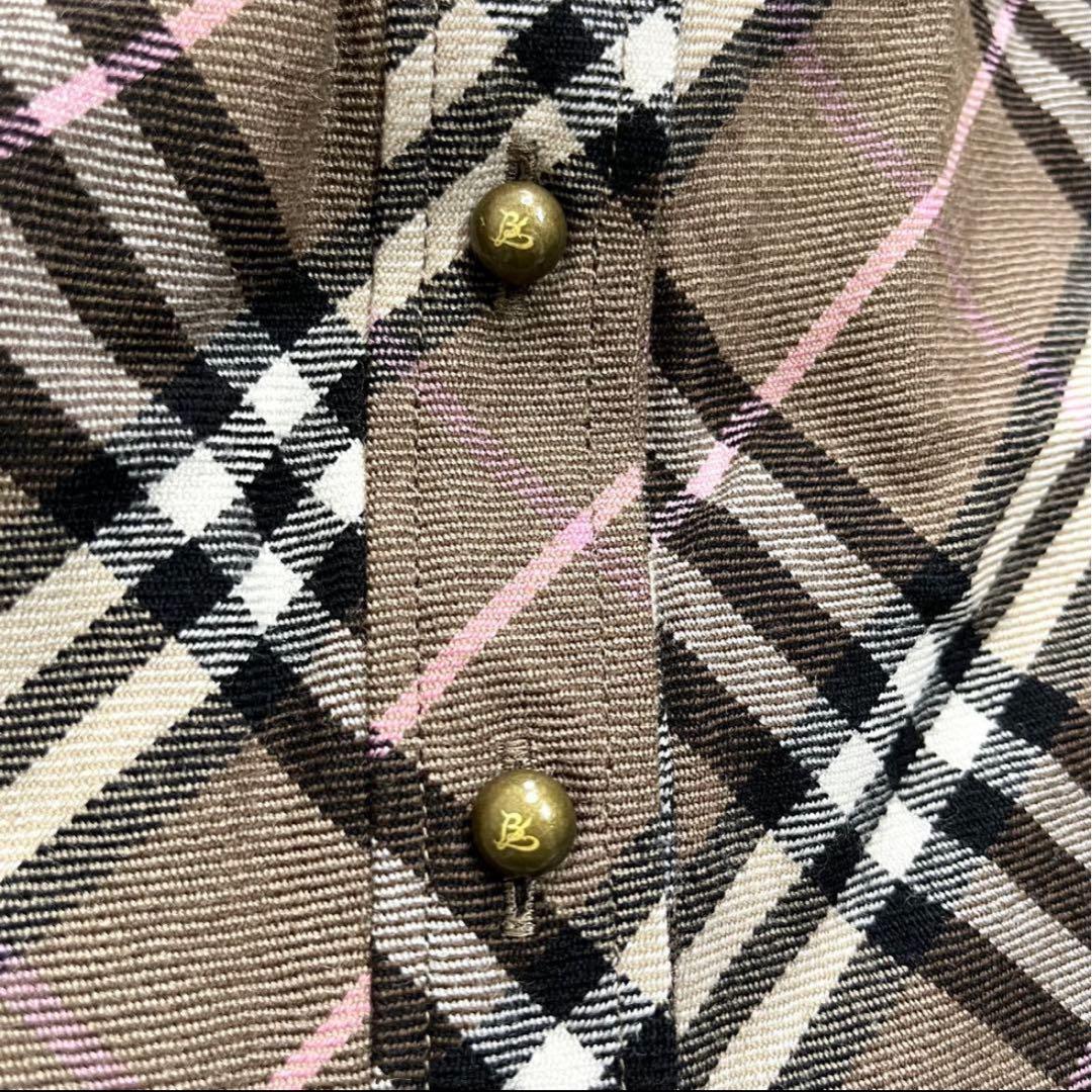 BURBERRY バーバリーブルーレーベル シャツワンピース ノバチェック