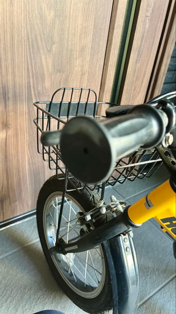 【引取り限定】HUMMER 幼児用自転車 補助輪上げ下げ可能付　16インチ