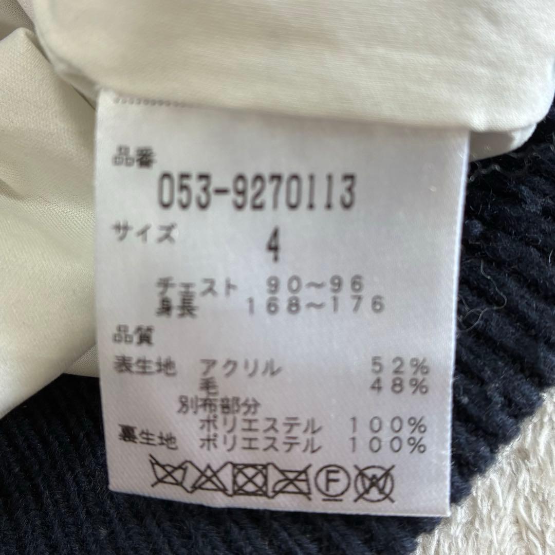 パーリーゲイツ 防風蓄熱 裏地付 ニットプルオーバー ボーダー 4