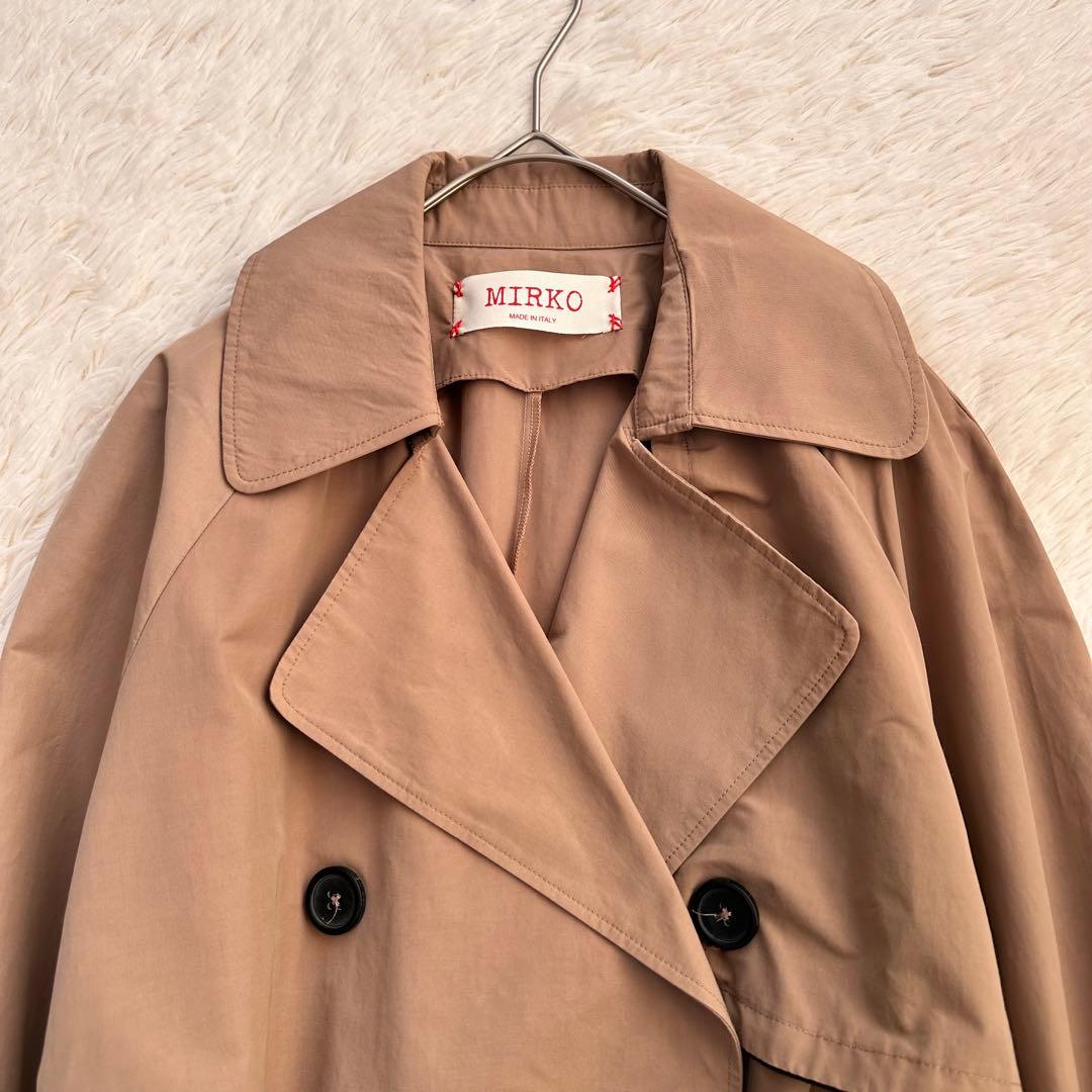 新品 イエナ MIRKO Aライン ロングトレンチコート イタリア製 キャメル