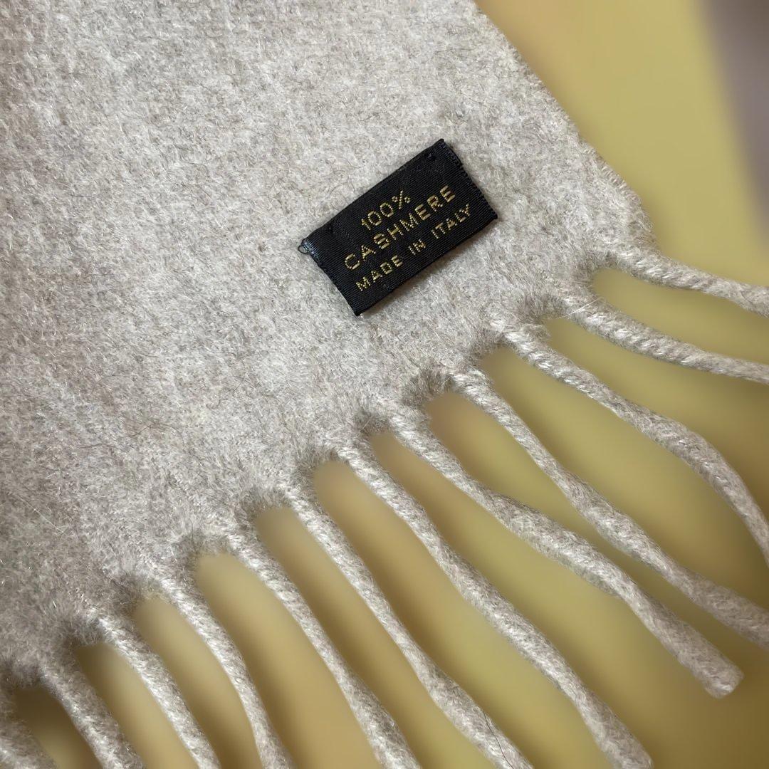 希少　Loro Piana 花柄リバーシブル カシミヤ100マフラー