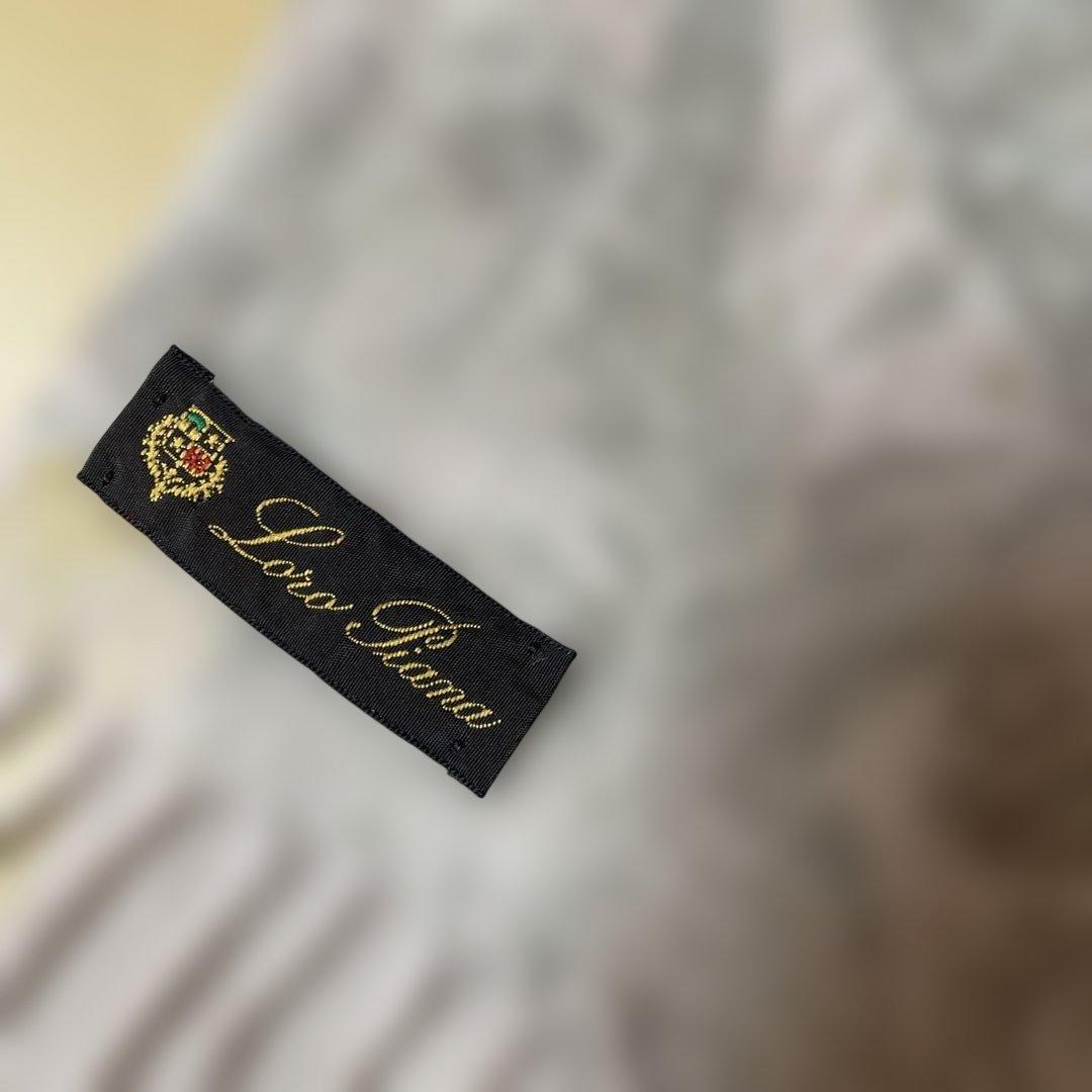 希少　Loro Piana 花柄リバーシブル カシミヤ100マフラー