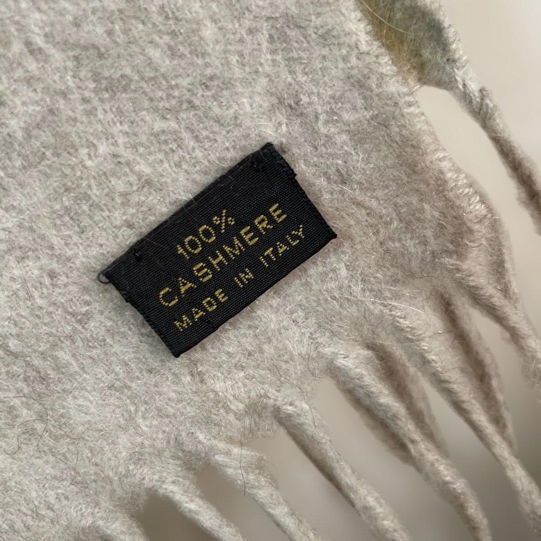 希少　Loro Piana 花柄リバーシブル カシミヤ100マフラー