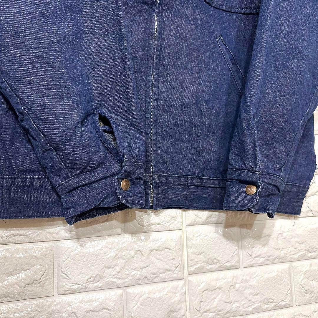 アメカジ★ディッキーズ Dickies ワークデニムジャケット ブルゾン 裏起毛