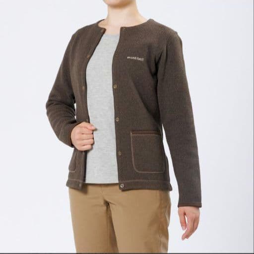 モンベル　クリマプラス ニットカーディガン Women's　ネイビー　XL