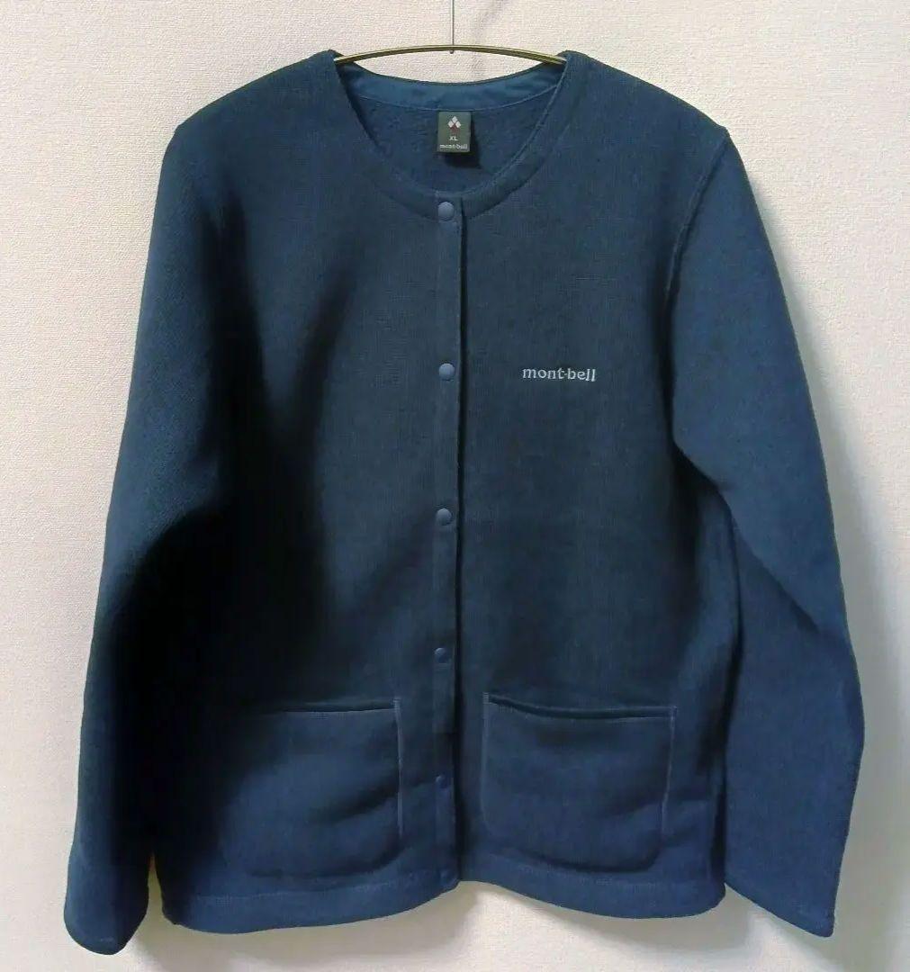 モンベル　クリマプラス ニットカーディガン Women's　ネイビー　XL