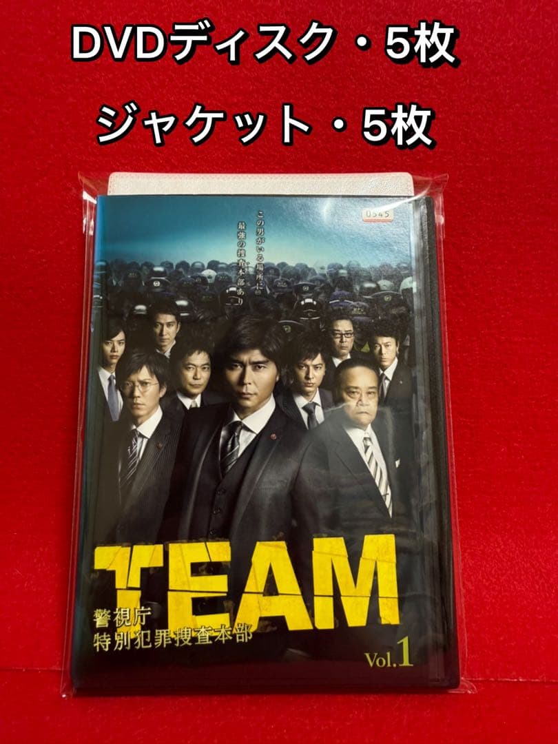 【ドラマ・DVD】TEAM -警視庁特別犯罪捜査本部-全巻セット(全5巻・完結)