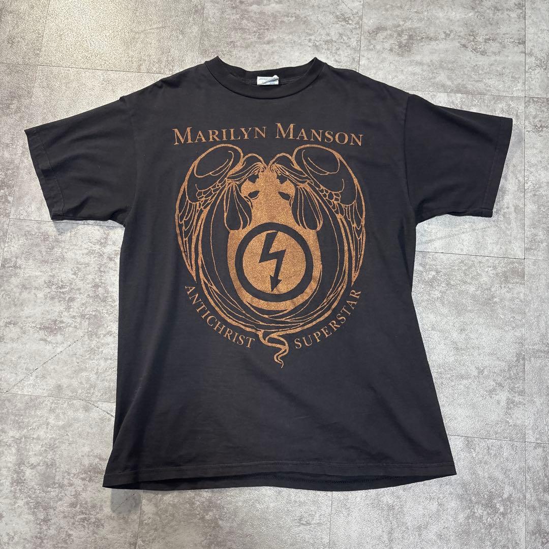 トップス 90s Marilyn Manson TULTEX Large