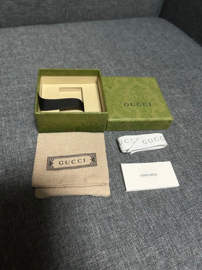【美品】グッチ インターロッキング スリム ネックレス 678661 シルバー